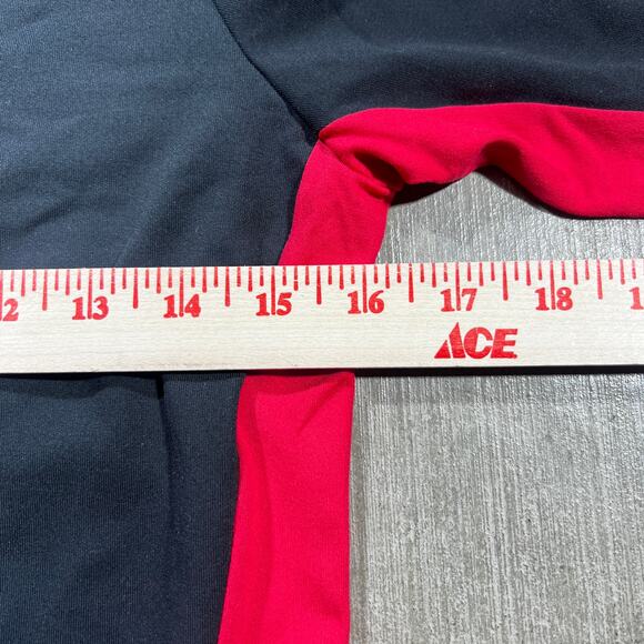 Nike Dri-Fit Track Jacket Black Red Full Zip Running Jacket Small - Picture 6 of 7